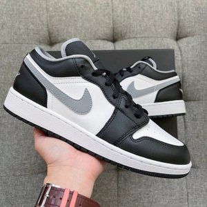 Nike Air Jordan 1 Low black white grey shoes